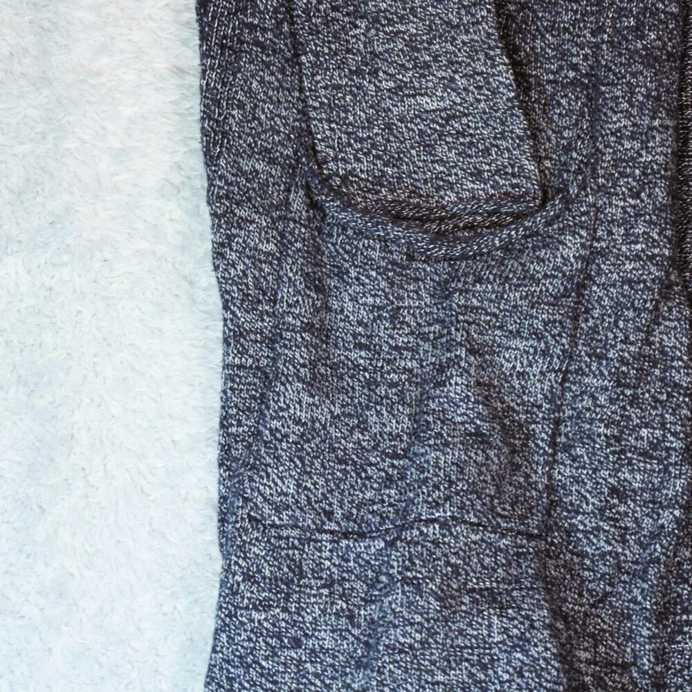 Caslon Cardigan Sweater Womens Small Blue Long Duster Open Front Pockets Knit - Picture 5 of 11